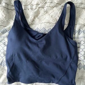 Gilly Hicks Navy Blue Cropped Tank Top